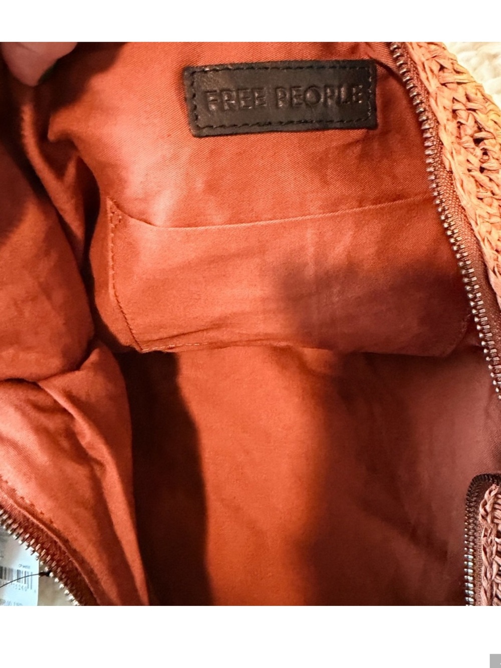 Free People Woven Shoulder Bag in Brown and Cream Tones - Picture 5 of 6